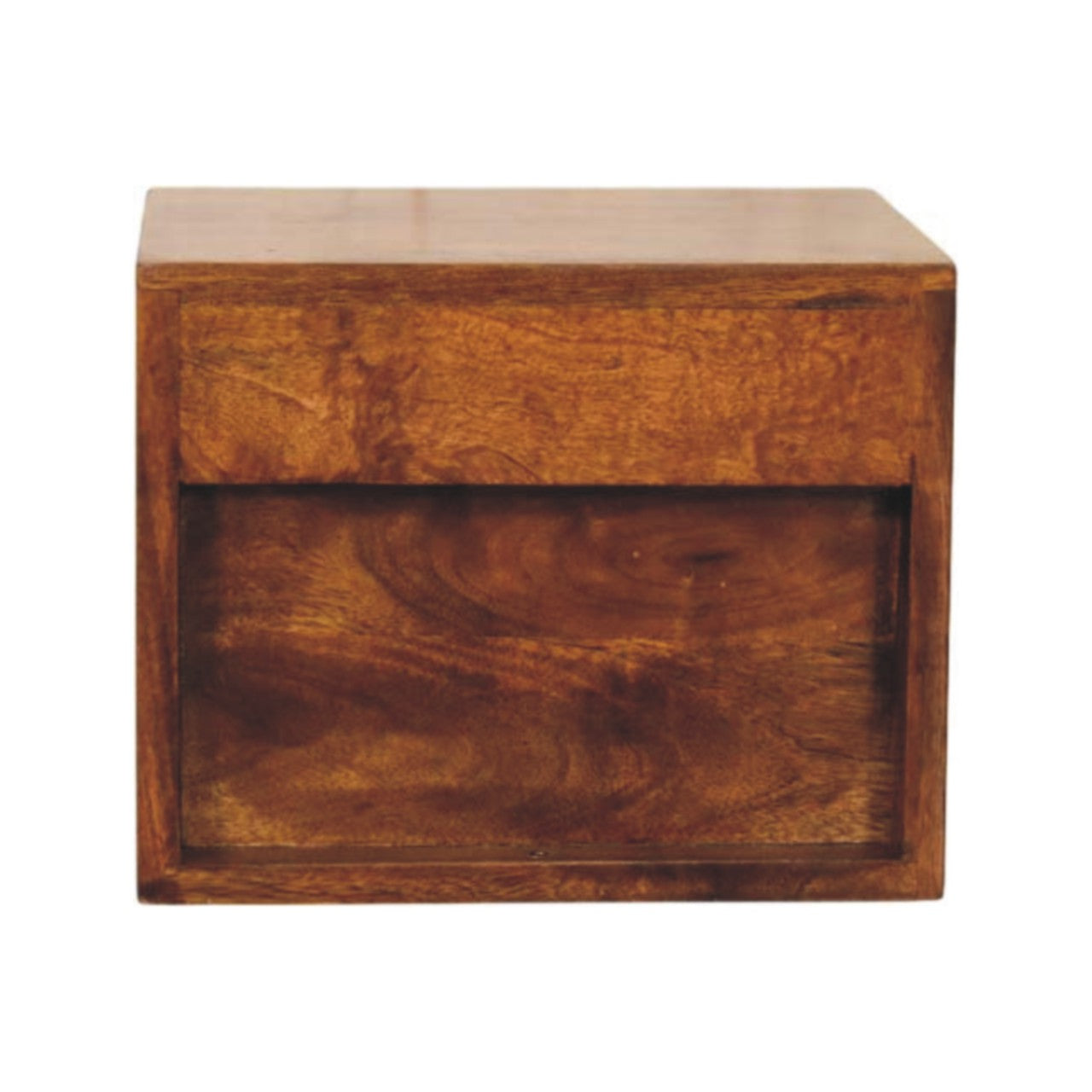 Wall-Mounted Nightstand. 100% Solid Mango Wood