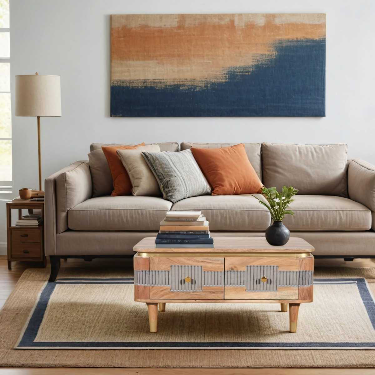 Wilton Acacia  Coffee Table. 100% Solid Acacia Hardwood