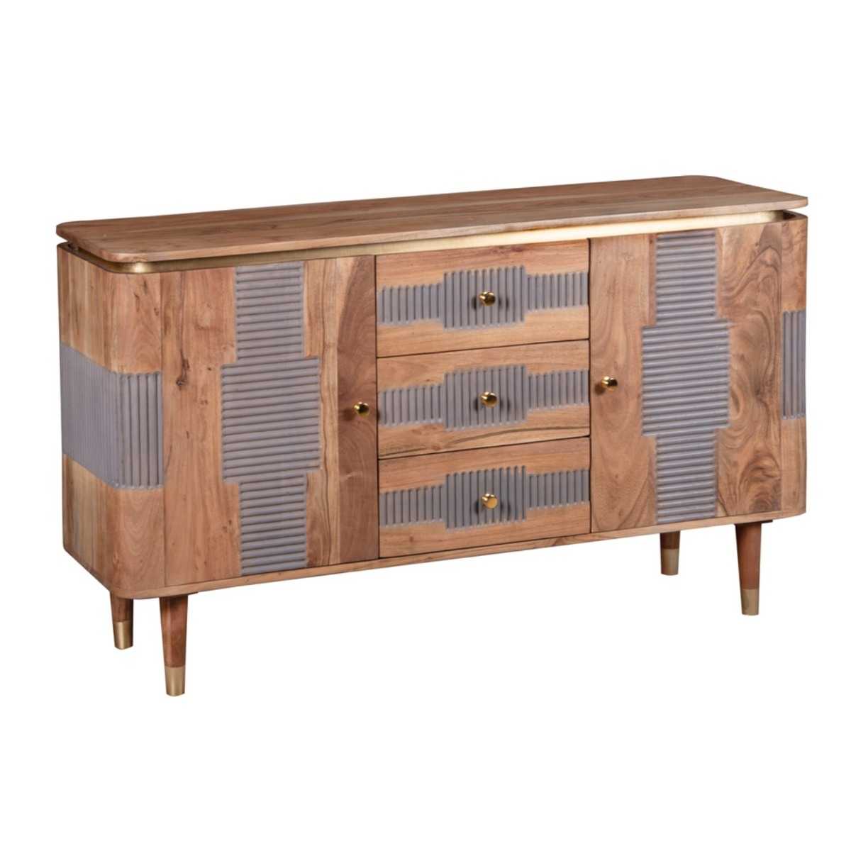 Wilton Acacia Wood  Sideboard. 100% Solid Acacia Hardwood