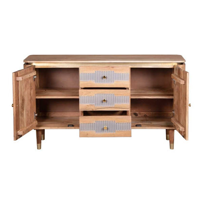 Wilton Acacia Wood  Sideboard. 100% Solid Acacia Hardwood
