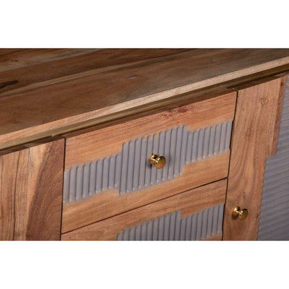 Wilton Acacia Wood  Sideboard. 100% Solid Acacia Hardwood