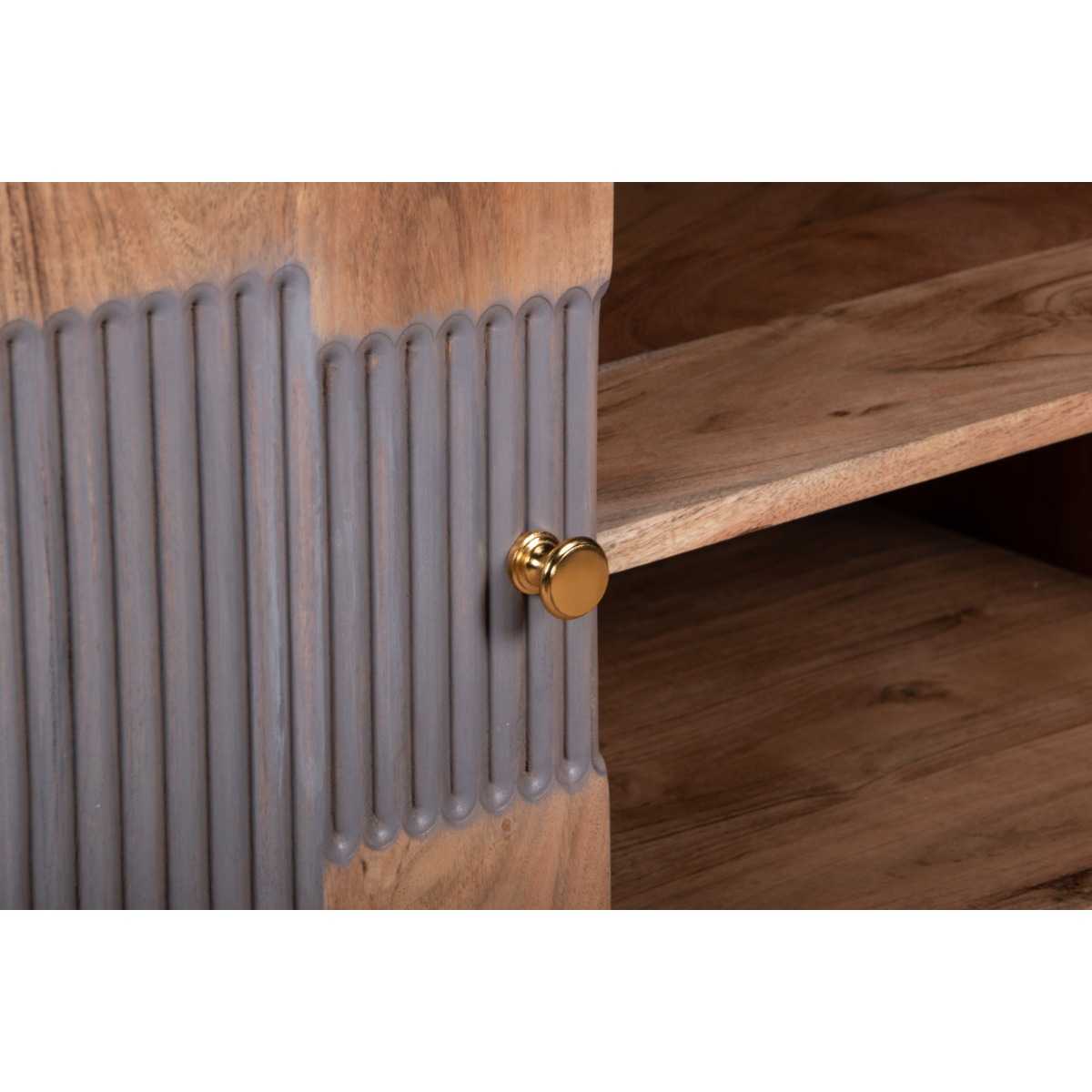 Wilton Acacia Wood TV unit. 100% Solid Acacia Hardwood