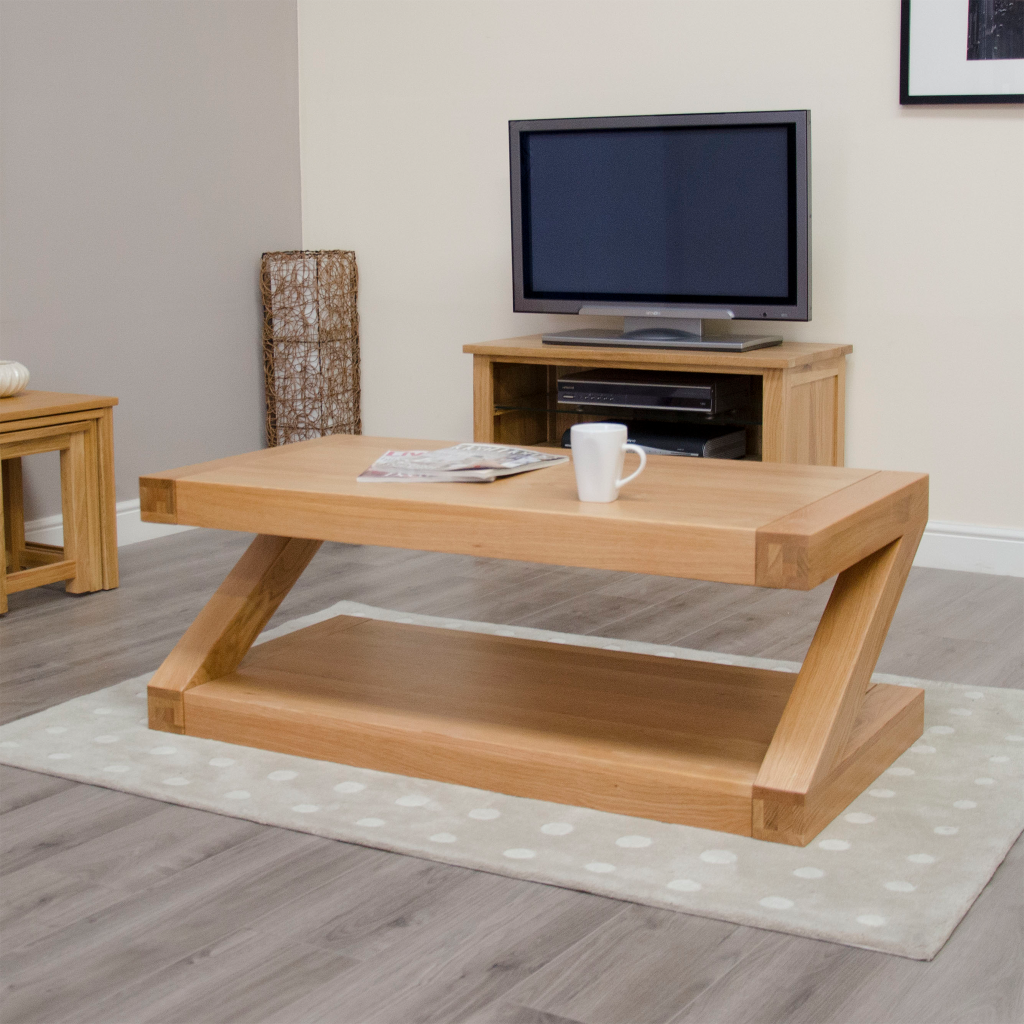 Z Coffee Table. 100% solid oak