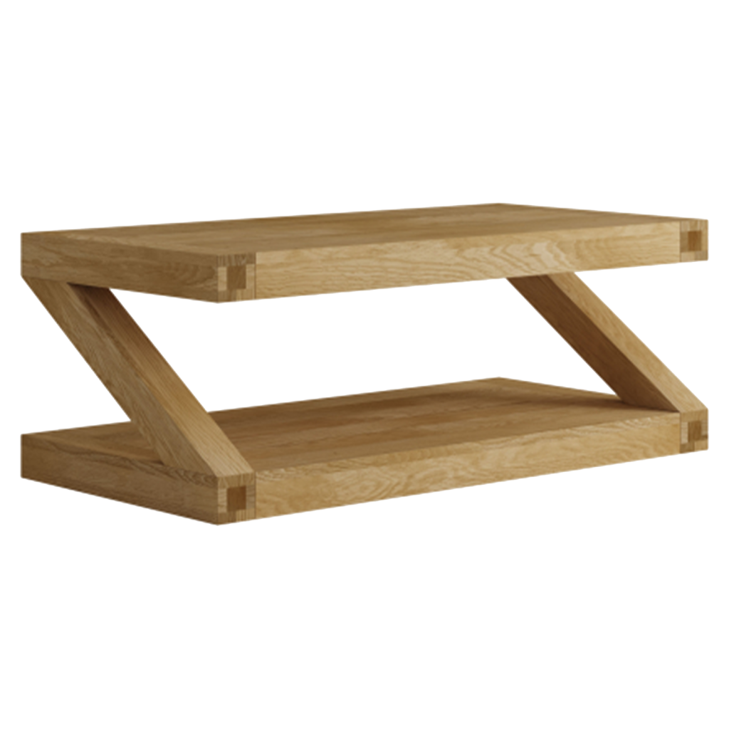 Z Coffee Table. 100% solid oak
