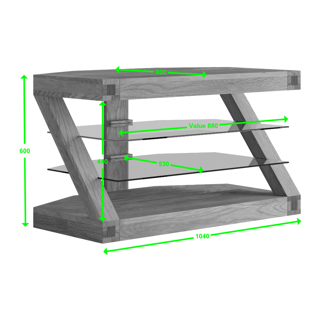 Z Corner TV Unit&nbsp; 100% solid oak