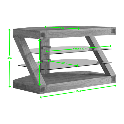 Z Corner TV Unit&nbsp; 100% solid oak