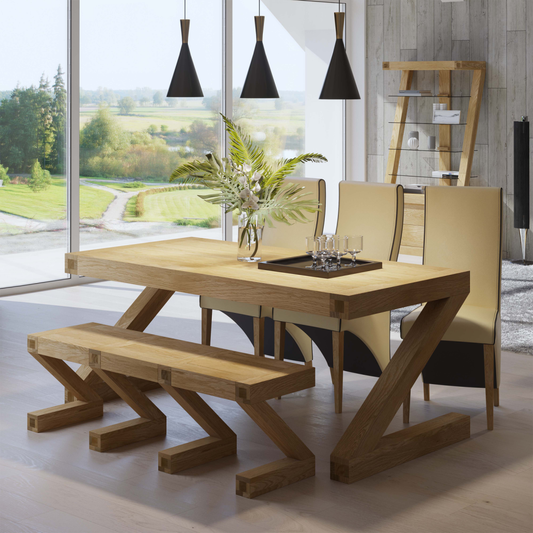 Z Dining Table. 100% solid oak