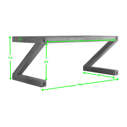 Z Dining Table. 100% solid oak