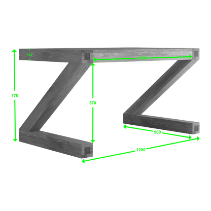 Z Dining Table 100% solid oak