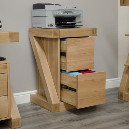 Z File Cabinet 100% solid oak