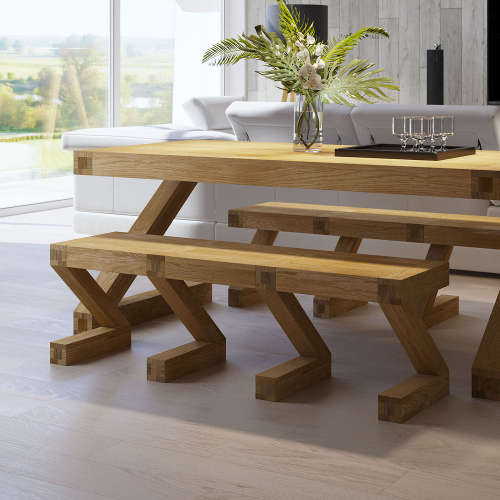 Z Large Bench 100% solid oak