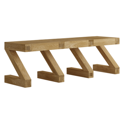 Z Large Bench 100% solid oak
