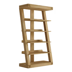 Z Large Bookcase  100% solid oak