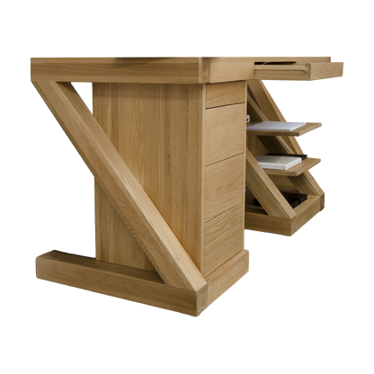 Z Large Computer Desk100% solid oak