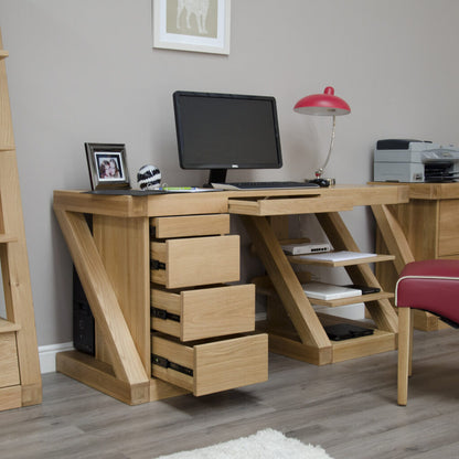 Z Large Computer Desk100% solid oak