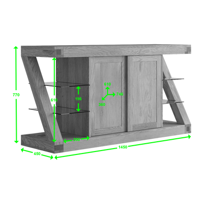 Z Large Sideboard 100% solid oak
