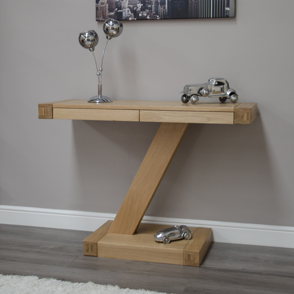 Z Modern Console Unit 100% solid oak