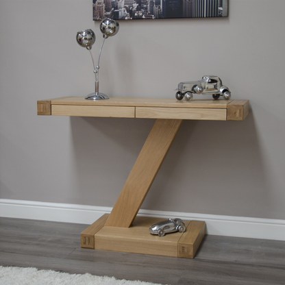 Z Modern Console Unit 100% solid oak
