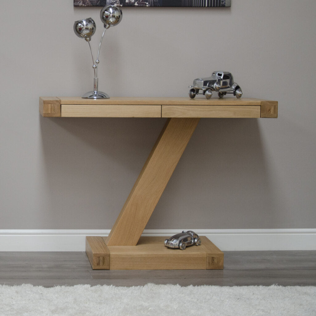 Z Modern Console Unit 100% solid oak