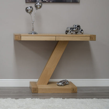 Z Modern Console Unit 100% solid oak