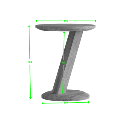 Z Modern Lamp Table 100% solid oak