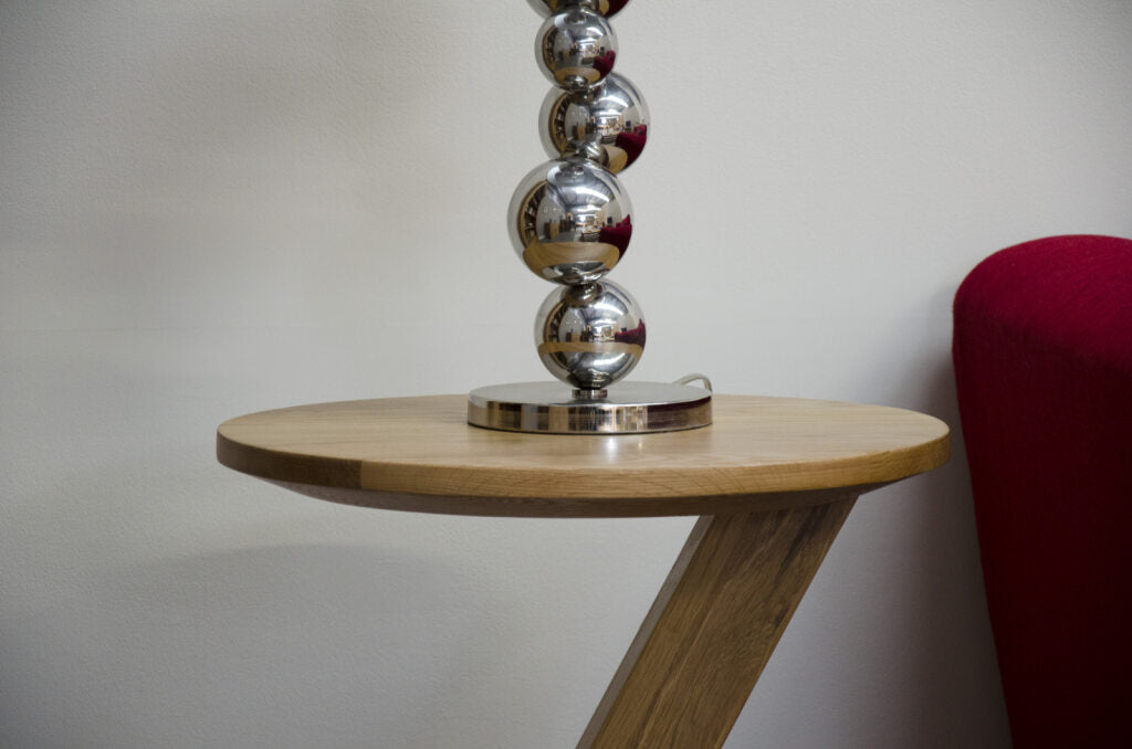 Z Modern Lamp Table 100% solid oak