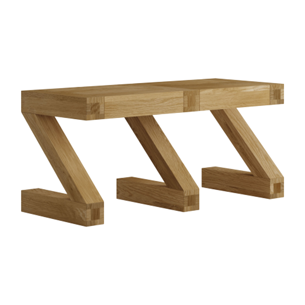 Z Small Bench 100% solid oak