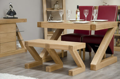Z Small Bench 100% solid oak
