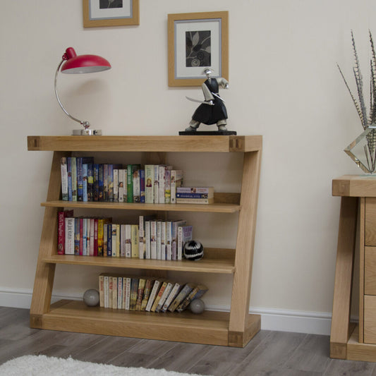 Z Small Bookcase 100% solid oak