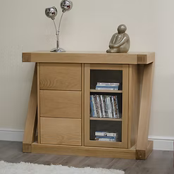 Z Small Glazed Chest 100% solid oak