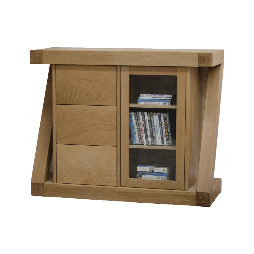 Z Small Glazed Chest 100% solid oak