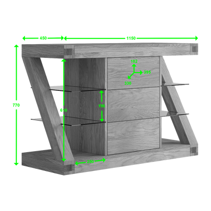 Z Small Sideboard 100% solid oak