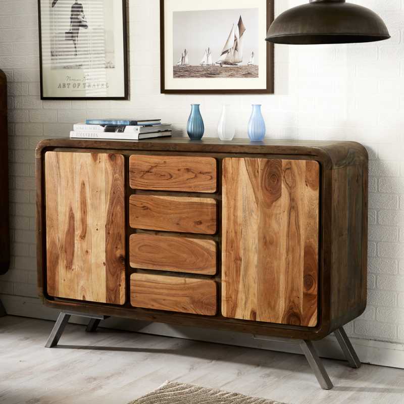 Aspen Large Sideboard 100 % Reclaimed Metal and Wood