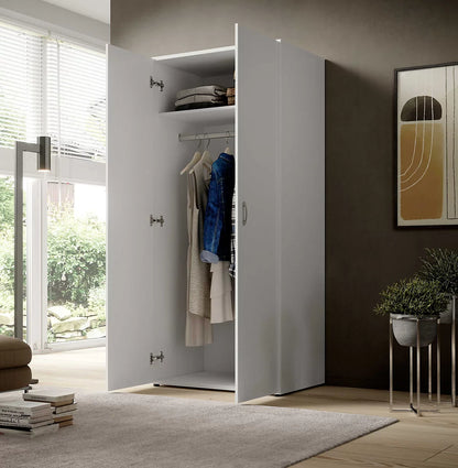 Base 2 Door Hinged Wardrobe. 3 Colours Available