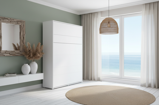 Coastal bedroom scene