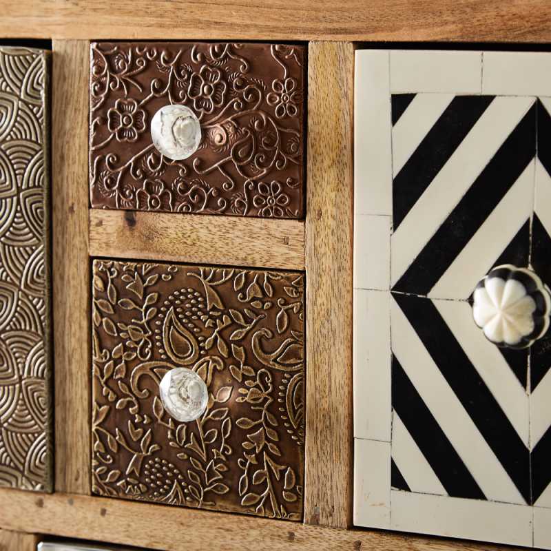 Sorio 14 Drawer Chest 100% Reclaimed Wood