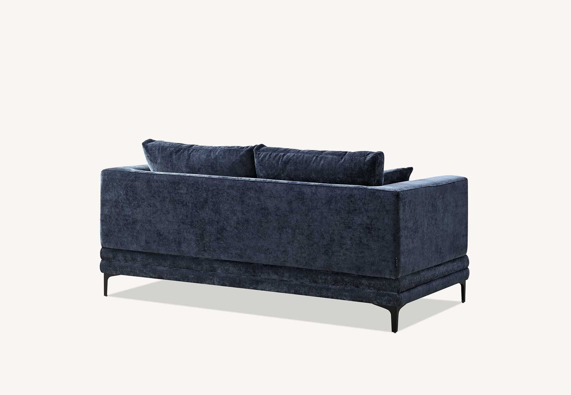 Aluxo Lenox Sofa Range in Aegean Blue Velvet 2 and 3 seater