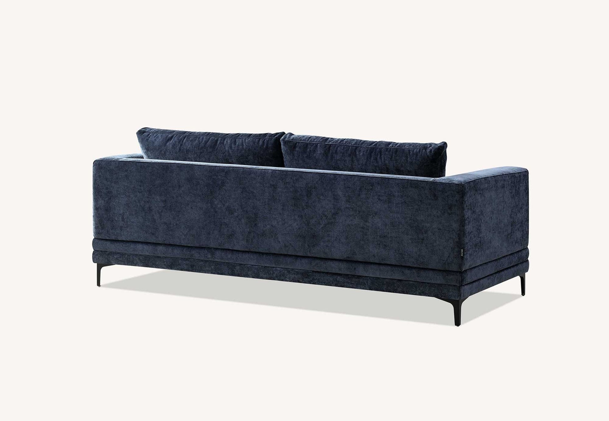 Aluxo Lenox Sofa Range in Aegean Blue Velvet 2 and 3 seater