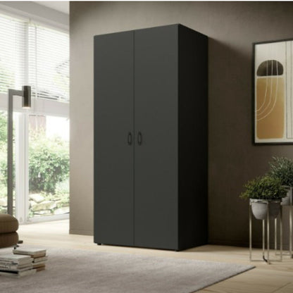 Base 2 Door Hinged Wardrobe. 3 Colours Available