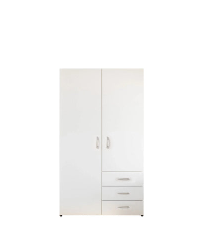 Harry 2 Door Wardrobe 100cm. White