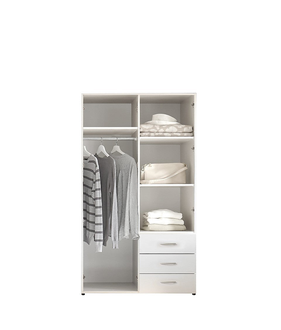 Harry 2 Door Wardrobe 100cm. White