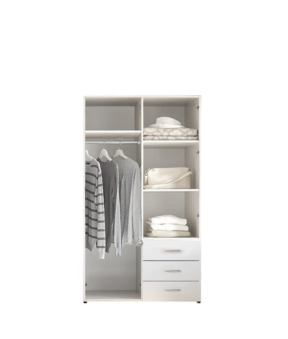 Harry 2 Door Wardrobe 100cm. White