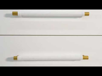 Trident 6 Drawer Dresser White Black