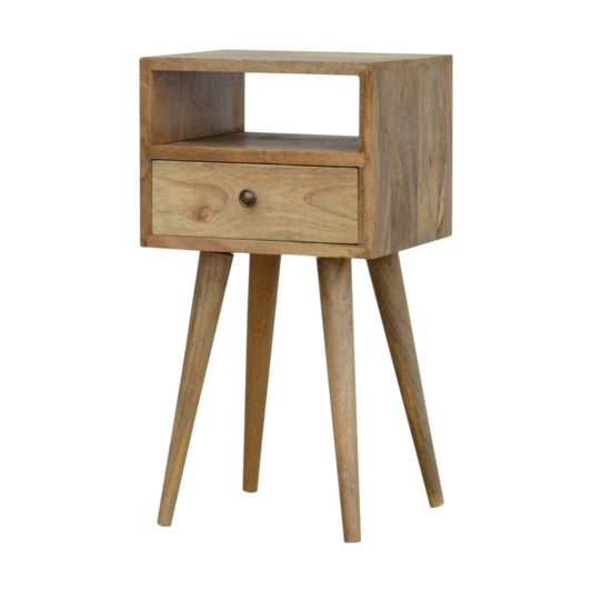 Mini Oak-ish Bedside 100% Solid Mango Wood
