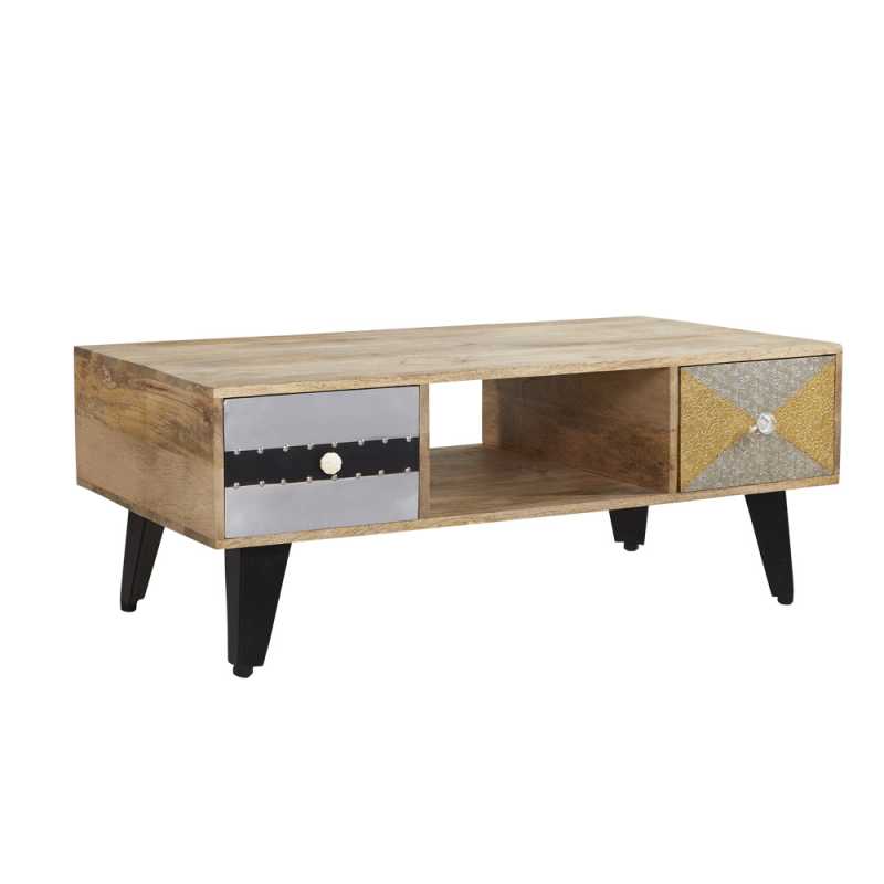 Sorio 4 Drawer Coffee Table 100% Recycled Wood