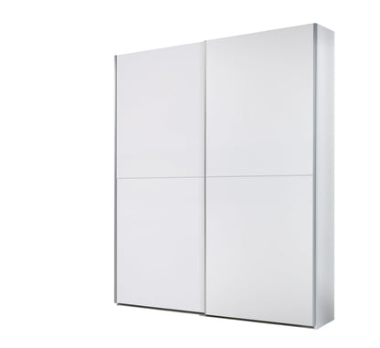 Time 2 Sliding Door Wardrobe 170cm. White Matt