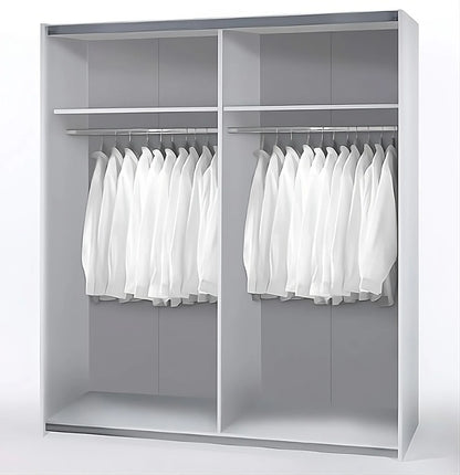 Time Sliding Door Wardrobe 170cm. White Matt or Wild Oak