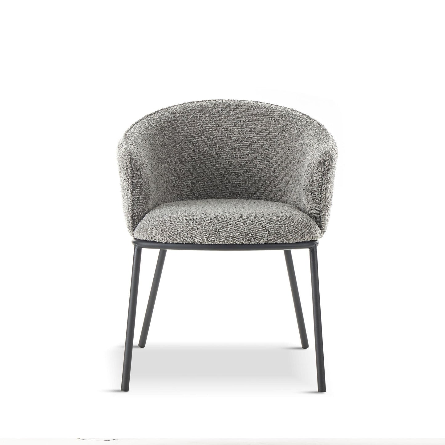 Duke Boucle Grey Dining Chair