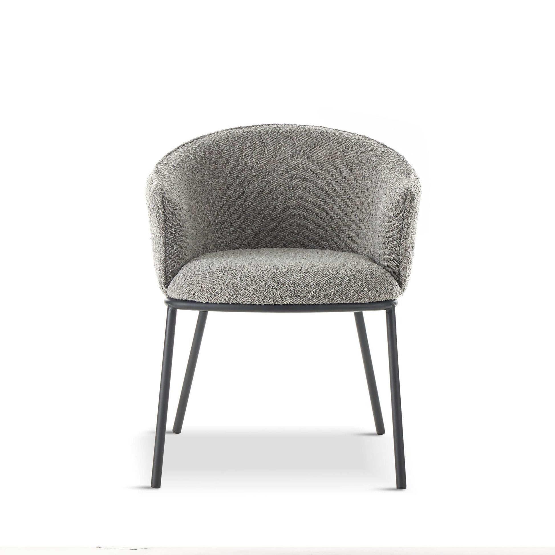 Duke Boucle Grey Dining Chair