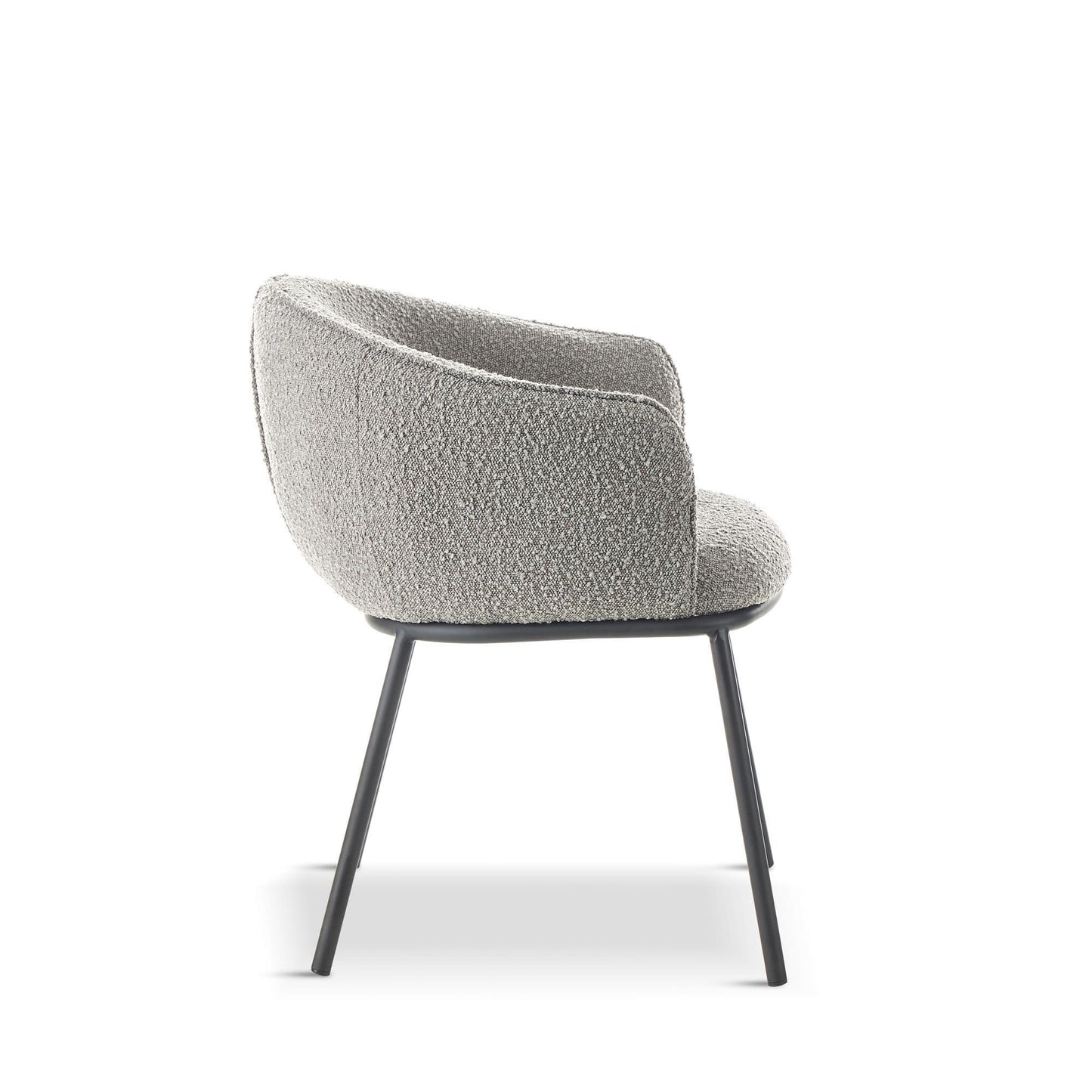 Duke Boucle Grey Dining Chair